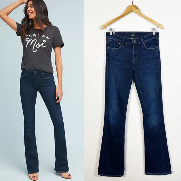 Citizens Of Humanity Dark Blue Boot Cut Jeans - Picture 1 of 16